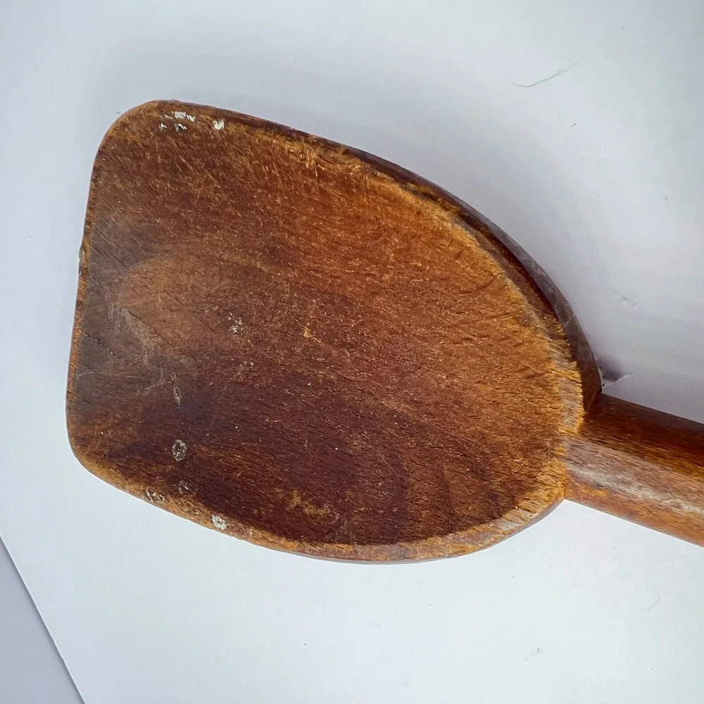 RARE Antique Wooden Dough Spoon 14